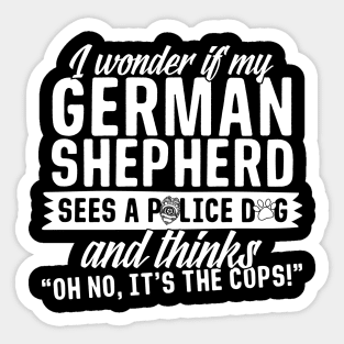 German Shepherd Lovers Christmas Gifts Sticker